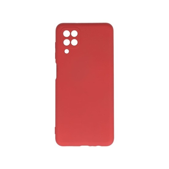 Silicone Case with Camera Shield for Samsung Galaxy A12 5g Red